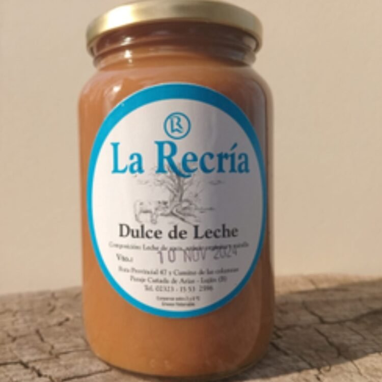DULCE DE LECHE LA RECRÍA 500g almacen florida Bs As